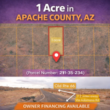 Load image into Gallery viewer, 1 Acre in Apache County, AZ (Parcel Number: 211-35-234) - Once Upon a Brick Inc. Land Investments