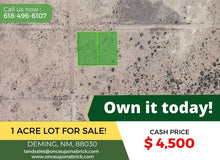 Load image into Gallery viewer, 1 Acre in Luna County, NM Own for $199 Per Month (Parcel Number: 3032144232377 &amp; 3032144220376) - Once Upon a Brick Inc. Land Investments
