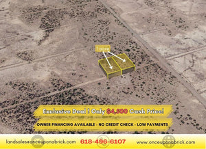 1 Acre in Luna County, NM Own for $199 Per Month (Parcel Number: 3036156056102, 3036156045102) - Once Upon a Brick Inc. Land Investments
