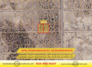 1 Acre in Luna County, NM Own for $199 Per Month (Parcel Number: 3036156056102, 3036156045102) - Once Upon a Brick Inc. Land Investments