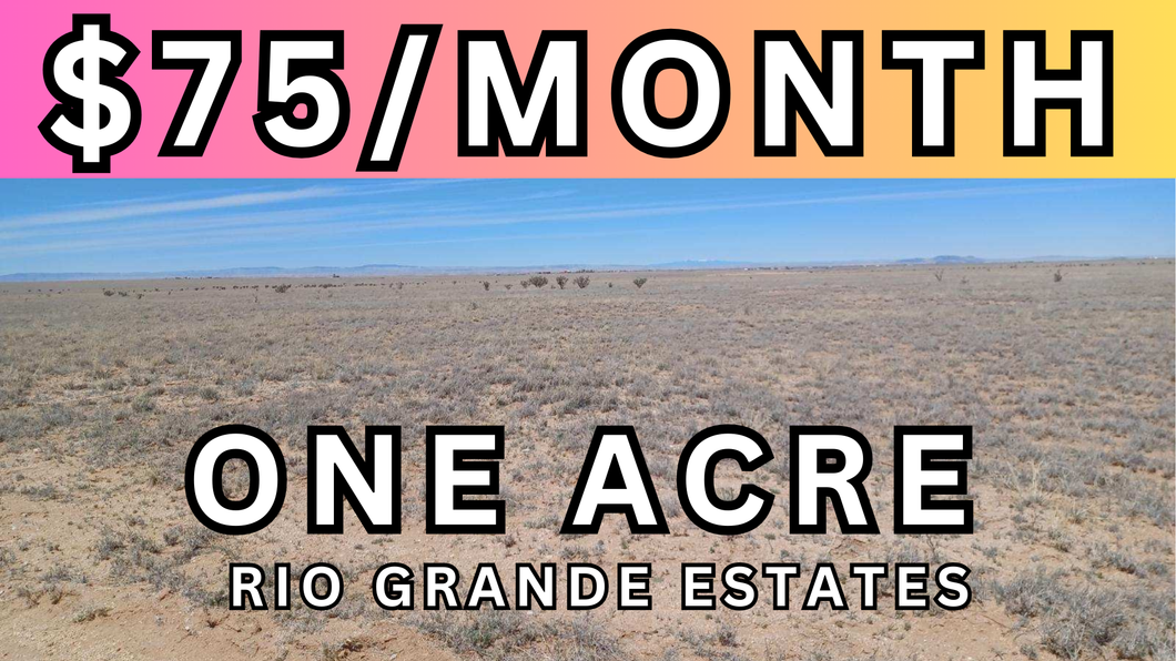 1 Acre Lot in Valencia County, NM - Own for $75 Per Month (1-017-027-500-445-101150)