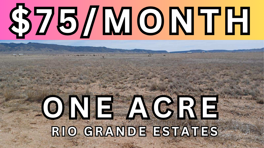 1 Acre Lot in Valencia County, NM - Own for $75 Per Month (1-017-027-500-445-100400)