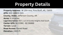 Load image into Gallery viewer, 0.14 Acre in Jefferson County, AR Own for $99 Per Month (Parcel Number: 930-18600-023)
