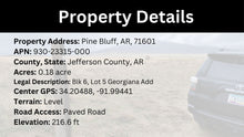 Load image into Gallery viewer, 0.18 Acre in Jefferson County, AR Own for $99 Per Month (Parcel Number: 930-23315-000)
