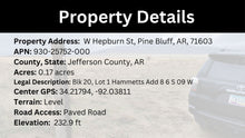 Load image into Gallery viewer, 0.17 Acre in Jefferson County, AR Own for $99 Per Month (Parcel Number: 930-25752-000)
