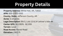 Load image into Gallery viewer, 0.14 Acre in Jefferson County, AR Own for $99 Per Month (Parcel Number: 930-37572-000)
