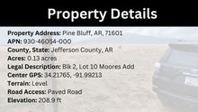 Load image into Gallery viewer, 0.13 Acre in Jefferson County, AR Own for $99 Per Month (Parcel Number: 930-46054-000)
