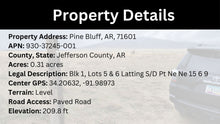 Load image into Gallery viewer, 0.31 Acre in Jefferson County, AR Own for $99 Per Month (Parcel Number: 930-37245-001)
