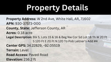 Load image into Gallery viewer, 0.18 Acre in Jefferson County, AR Own for $99 Per Month (Parcel Number: 930-37573-000)
