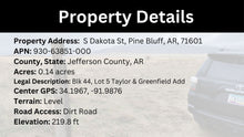 Load image into Gallery viewer, 0.14 Acre in Jefferson County, AR Own for $99 Per Month (Parcel Number: 930-63851-000)
