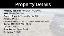 Load image into Gallery viewer, 0.14 Acre in Jefferson County, AR Own for $99 Per Month (Parcel Number: 930-63761-000)
