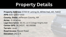 Load image into Gallery viewer, 0.14 Acre in Jefferson County, AR Own for $99 Per Month (Parcel Number: 930-12637-000)
