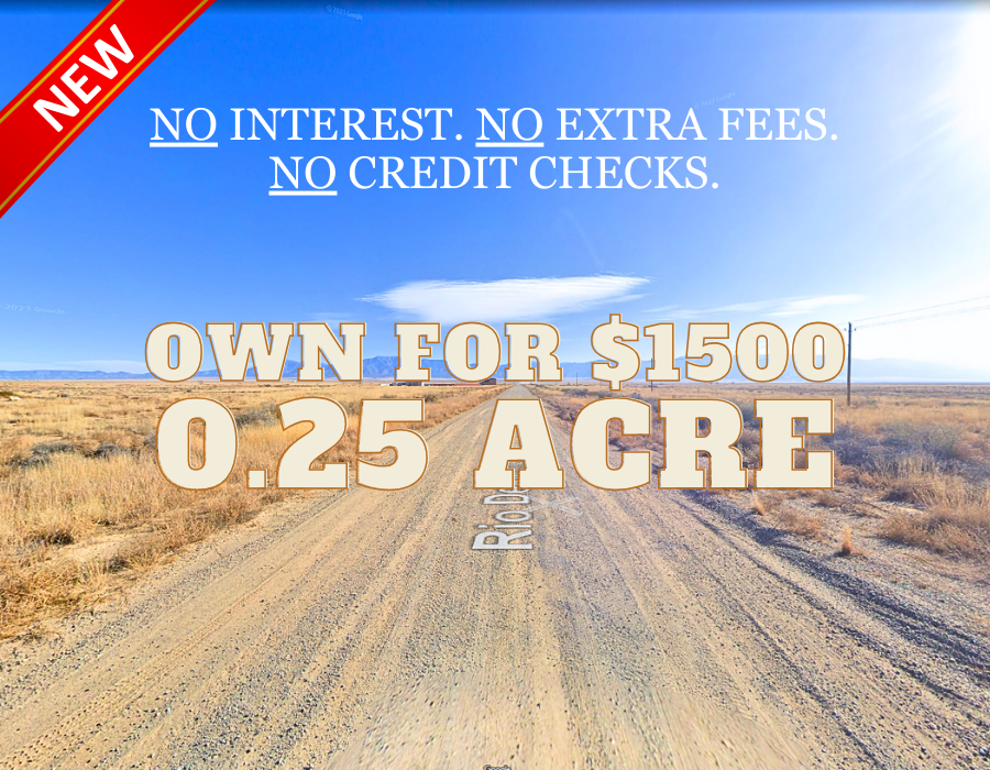 0.25 Acres in Valencia County, NM Own for $200 Per Month (Parcel Number: 1014032007177117320)