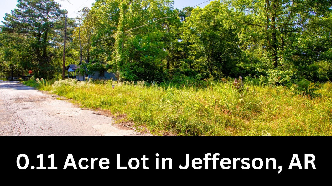 0.11 Acre in Jefferson County, AR Own for $99 Per Month (Parcel Number: 930-62976-000)