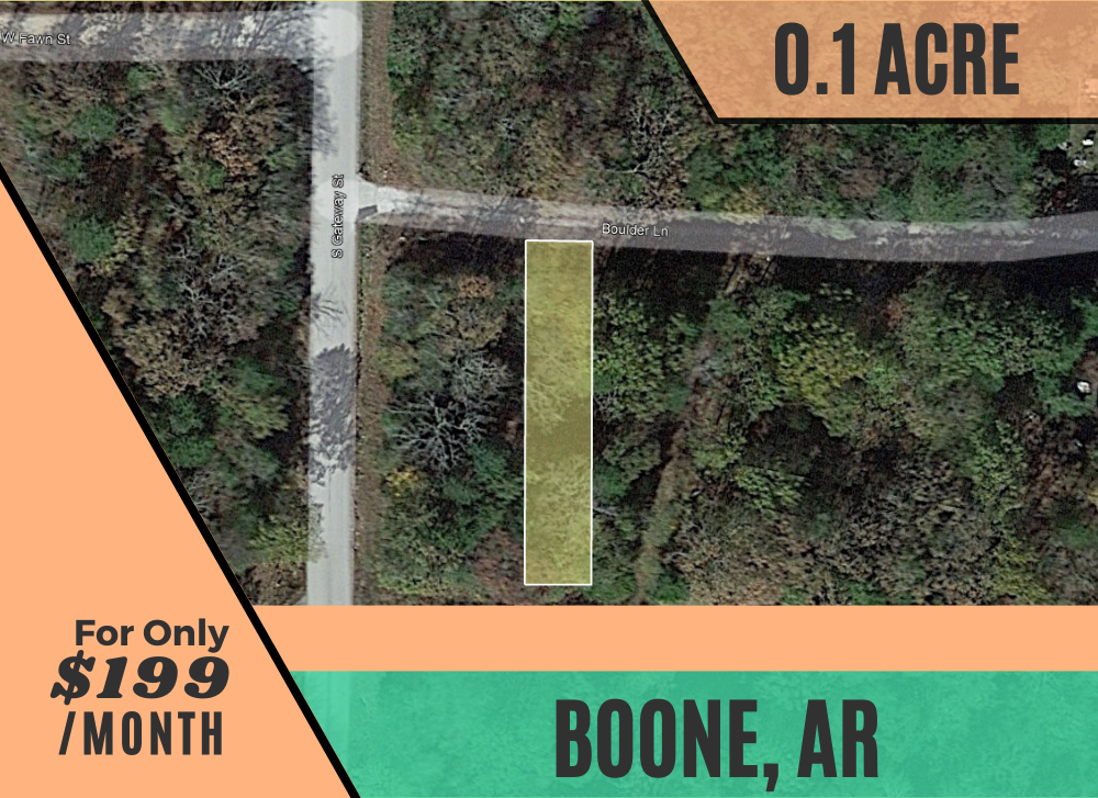 0.058 Acres in Boone County, Arkansas Own for $199 Per Month (Parcel Number: 775-01934-000)