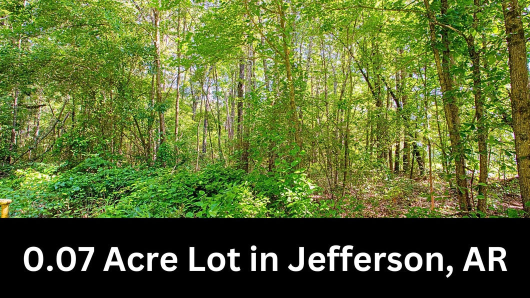 0.07 Acre in Jefferson County, AR Own for $99 Per Month (Parcel Number: 930-37855-000)