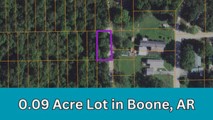 0.09 Acre in Boone County, AR Own for $99 Per Month (Parcel Number: 775-01790-000)