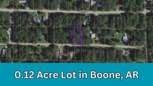 0.12 Acre in Boone County, AR Own for $99 Per Month (Parcel Number: 775-02027-000)