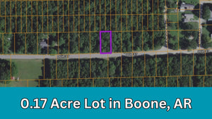 0.17 Acre in Boone County, AR Own for $99 Per Month (Parcel Number: 775-01878-000)