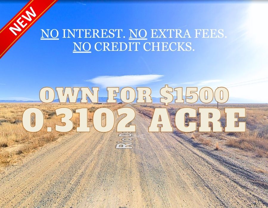 0.310 Acres in Valencia County, NM Own for $200 Per Month (Parcel Number: 1017032306325100330)