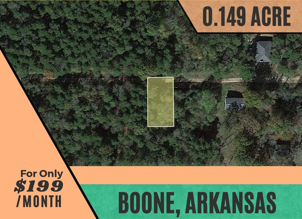 0.149 Acres in Boone County, Arkansas Own for $199 Per Month (Parcel Number: 775-01484-000)