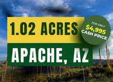 Load image into Gallery viewer, 1.02 Acre in Apache County, AZ Own for $249 Per Month (Parcel Number: 206-10-283)
