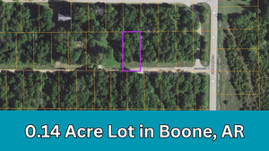 0.14 Acre in Boone County, AR Own for $99 Per Month (Parcel Number: 775-01456-000)