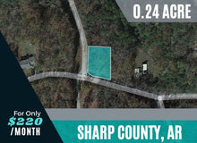 Load image into Gallery viewer, 0.24 Acre in Sharp County, Arkansas Own for $220 Per Month (Parcel Number: 320-00108-000)
