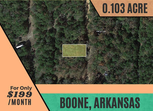 0.103 Acres in Boone County, Arkansas Own for $199 Per Month (Parcel Number: 360-01008-000)