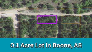 0.1 Acre in Boone County, AR Own for $99 Per Month (Parcel Number: 360-02057-000)