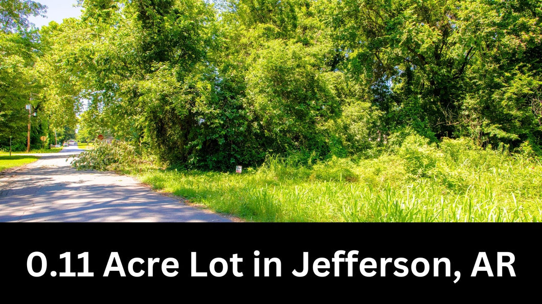 0.11 Acre in Jefferson County, AR Own for $99 Per Month (Parcel Number: 930-61834-000)