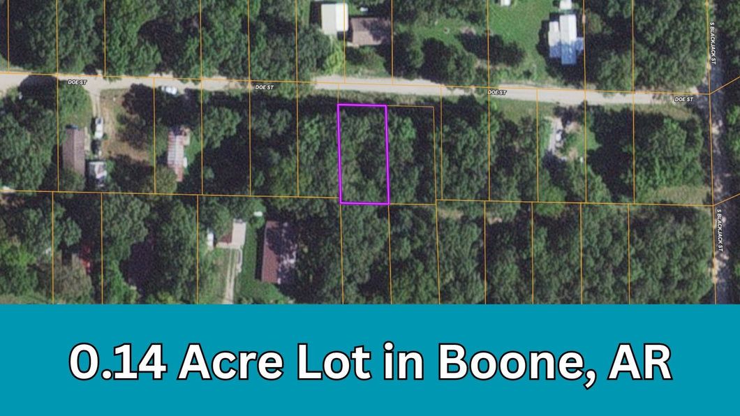 0.14 Acre in Boone County, AR Own for $99 Per Month (Parcel Number: 775-02008-000)