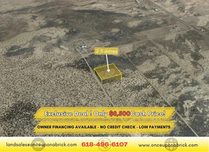 2.5 Acre in Luna County, NM Own for $375 Per Month (Parcel Number: 3-037-143-241-082) - Once Upon a Brick Inc. Land Investments