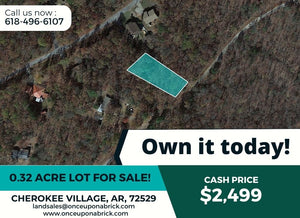 0.32 Acre in Sharp County, Arkansas Own for $220 Per Month (Parcel Number: 280-00577-000)