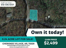 Load image into Gallery viewer, 0.24 Acre in Sharp County, Arkansas Own for $220 Per Month (Parcel Number: 320-00108-000)
