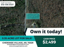 Load image into Gallery viewer, 0.35 Acre in Sharp County, Arkansas Own for $220 Per Month (Parcel Number: 300-00378-000)
