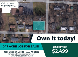 0.17 Acre in Jefferson County, Arkansas Own for $220 Per Month (Parcel Number: 930-12738-001)