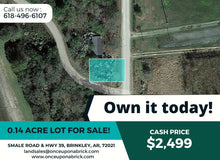 Load image into Gallery viewer, 0.14 Acre in Monroe County, Arkansas Own for $220 Per Month (Parcel Number: 2720-00014-000)
