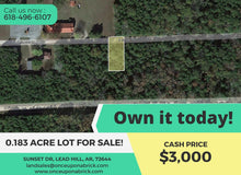 Load image into Gallery viewer, 0.183 Acres in Boone County, Arkansas Own for $199 Per Month (Parcel Number: 775-02568-000)
