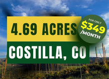 Load image into Gallery viewer, 4.6 Acres in Costilla County, CO Own for $349 Per Month (Parcel Number: 70700880) - Once Upon a Brick Inc. Land Investments
