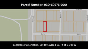 0.11 Acre in Jefferson County, AR Own for $99 Per Month (Parcel Number: 930-62976-000)