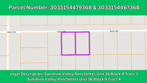 1 Acre in Luna County, NM Own for $175 Per Month (Parcel Number: 3033154479368 & 3033154467368)