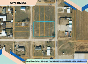 0.64 Acre in Crosby County, Texas Own for $14,000 Cash Price (Parcel Number: R12266)