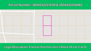 2 Acre in Luna County, NM Own for $125 Per Month (Parcel Number: 3054152217439 & 3054152216462)