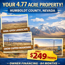 Load image into Gallery viewer, 4.77 Acres in Humboldt County, NV Own for $199 Per Month (Lot 41) - Once Upon a Brick Inc. Land Investments
