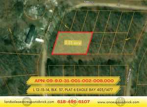 0.23 Acres in Benton County, MO Own for $99 Per Month (Parcel Number: 09-9.0-31-001-002-008.000) - Once Upon a Brick Inc. Land Investments