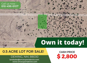 0.5 Acre in Luna County, NM Own for $125 Per Month (Parcel Number: 3033154421367) - Once Upon a Brick Inc. Land Investments