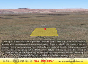 1 Acre in Apache County, AZ Own for $199 Per Month (Parcel Number: 211-35-234) - Once Upon a Brick Inc. Land Investments