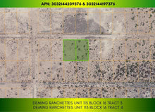 Load image into Gallery viewer, 1 Acre in Luna County, NM Own for $199 Per Month (Parcel Number: 3032144209376 &amp; 3032144197376) - Once Upon a Brick Inc. Land Investments
