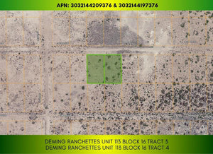 1 Acre in Luna County, NM Own for $199 Per Month (Parcel Number: 3032144209376 & 3032144197376) - Once Upon a Brick Inc. Land Investments